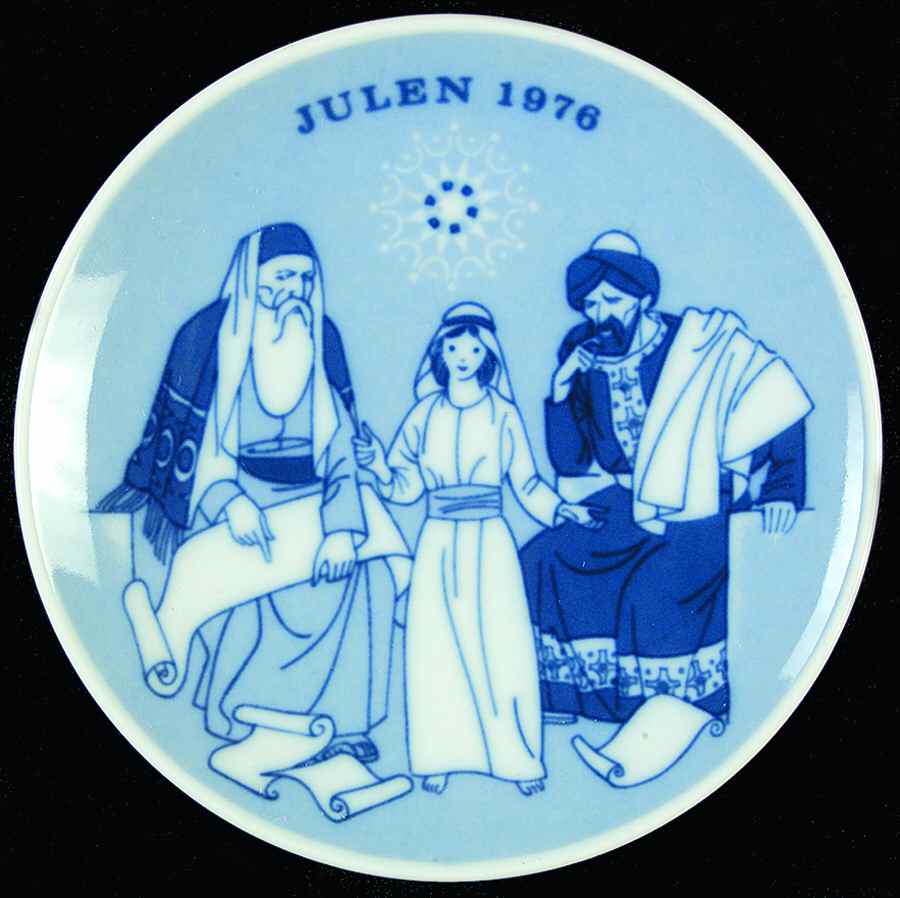 Christmas Plate Jesus In The Temple - No Box by Porsgrund-1