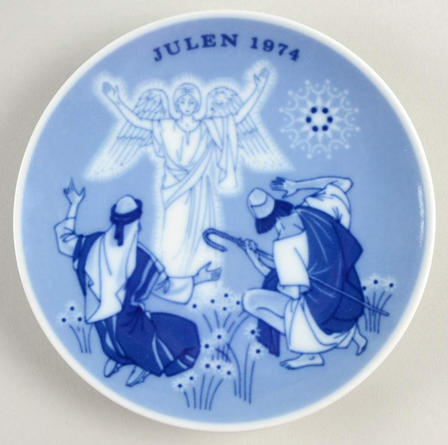 Christmas Plate The Shepherds - Boxed by Porsgrund-1