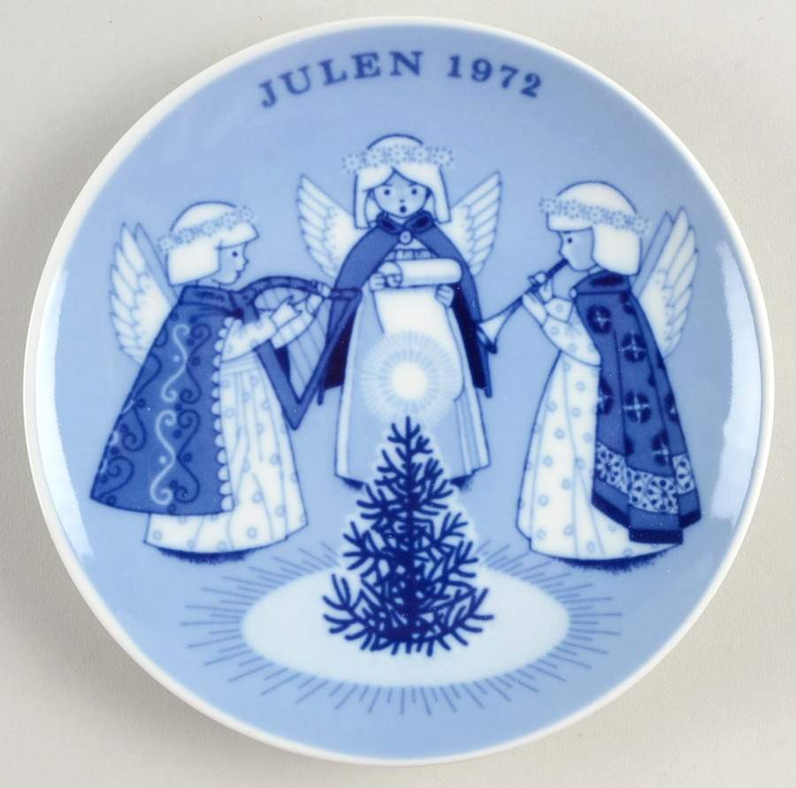 Christmas Plate Hark The Herald Angels - No Box by Porsgrund-1