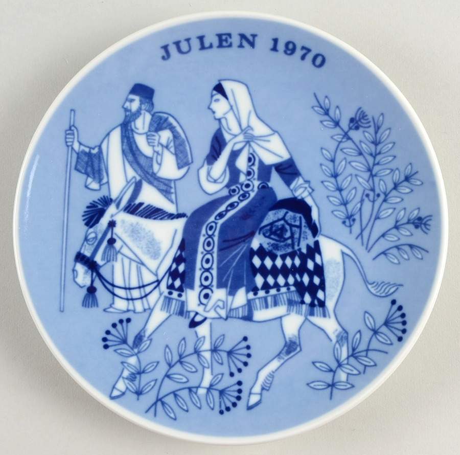 Christmas Plate Road To Bethlehem - Boxed by Porsgrund-1
