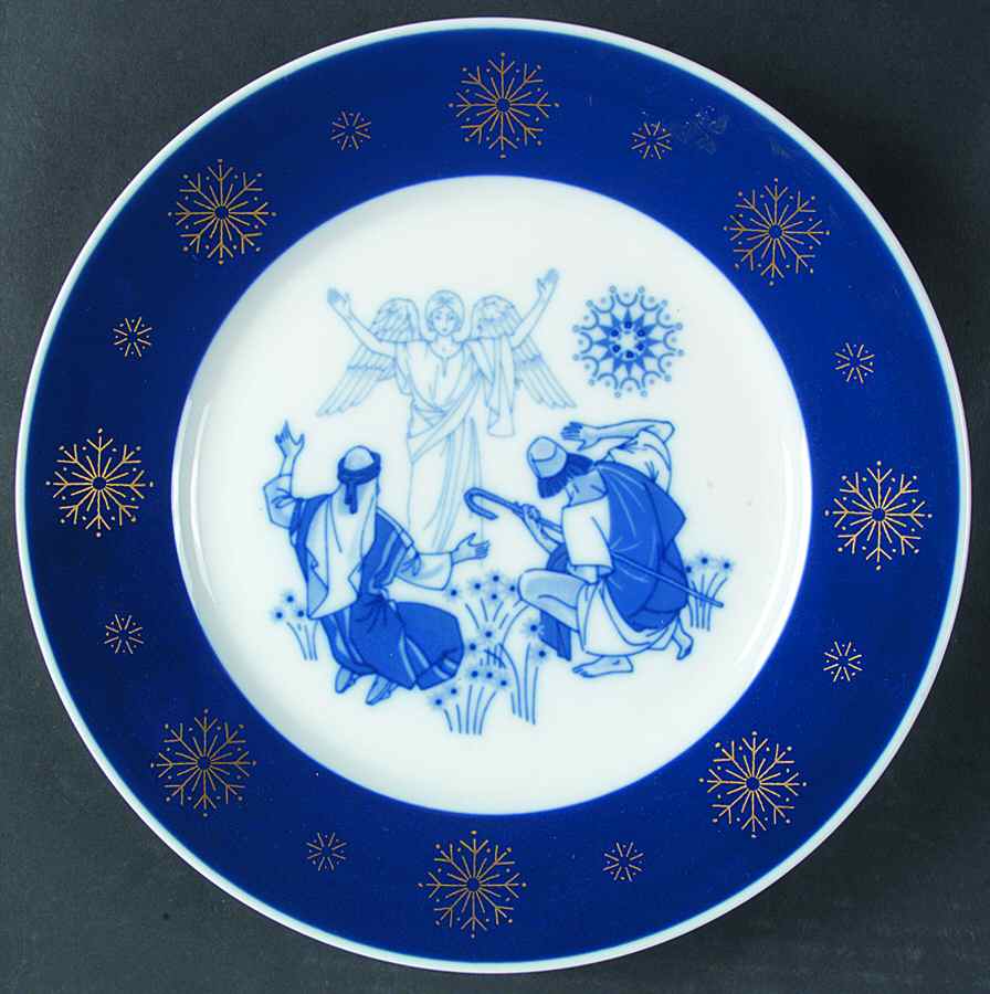 Christmas Deluxe Plate The Shepherds - Boxed by Porsgrund-1