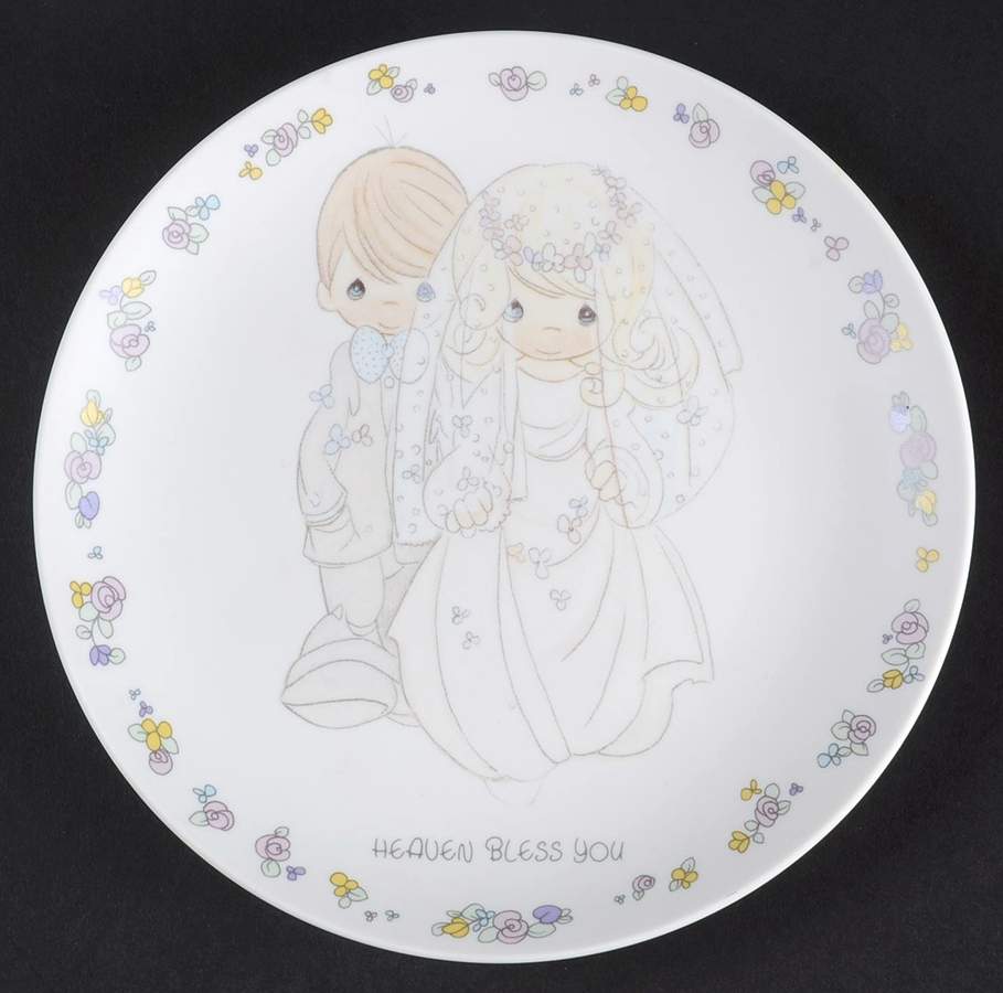 Precious Moments Anniversary Plate Heaven Bless You - Boxed by Precious Moments-1