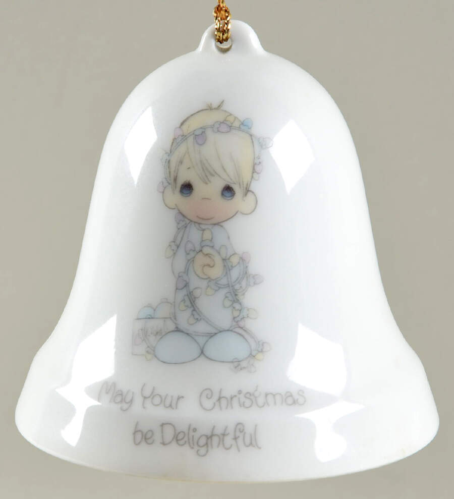 Bell Ornaments May Your Christmas Be Delightful - No Box by Precious Moments-1