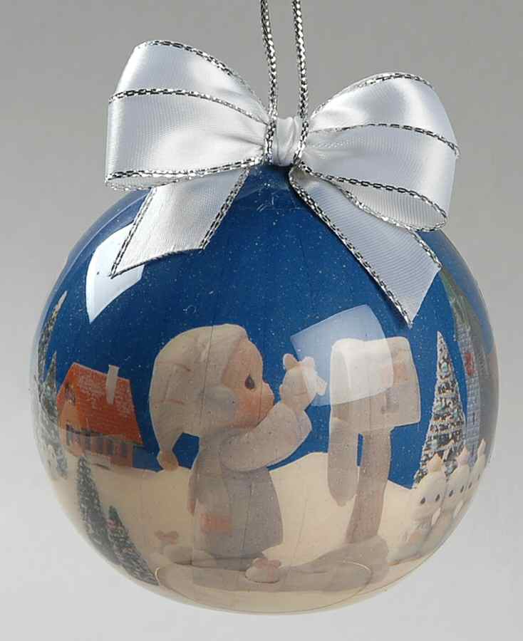 Glass Ball Ornaments Girl At Mailbox - No Box by Precious Moments-1