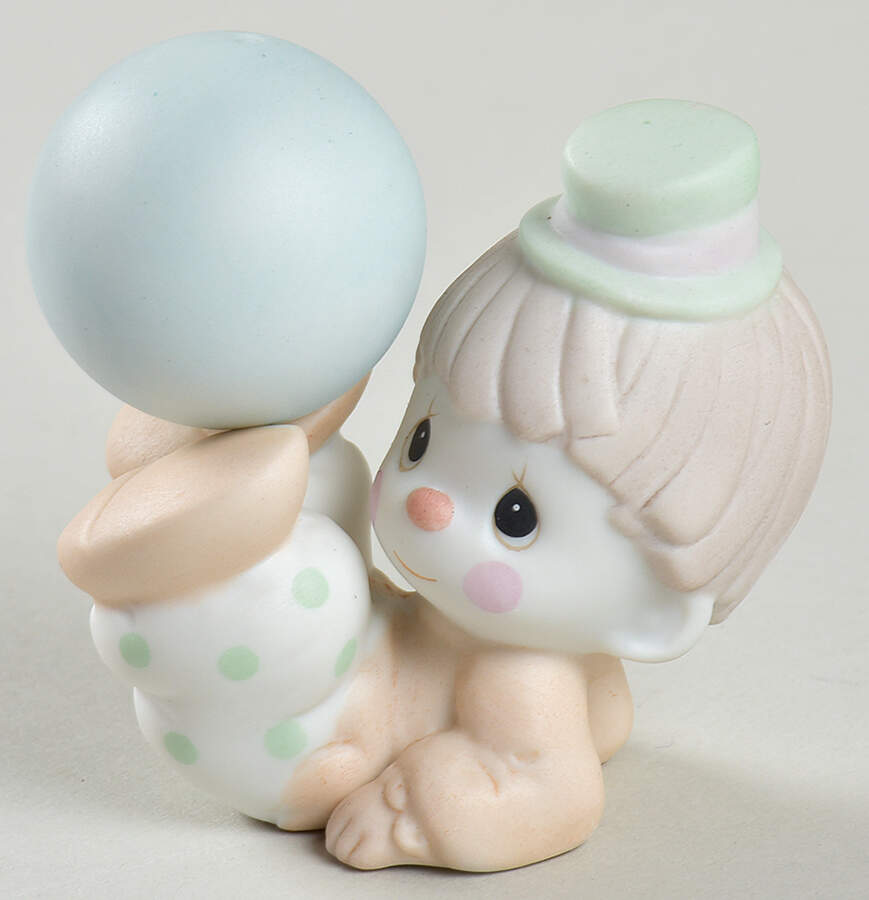 Clown-Boy Balancing Ball Cedar Tree-Clown Boy With Ball - Cedar Tree Trademark, No Box by Precious Moments-1