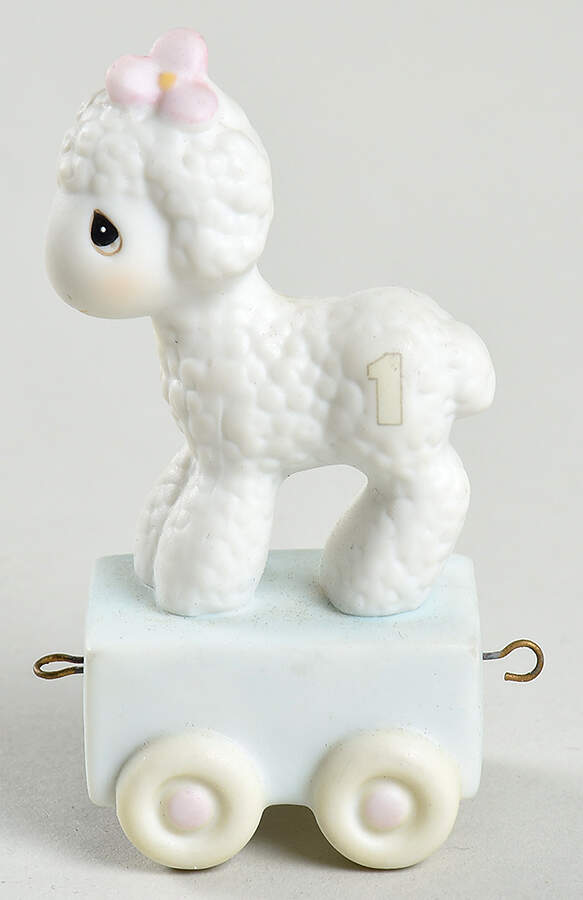 Happy Birthday Little Lamb-Age 1 Flower-Happy Birthday Little Lamb - Flower Trademark, No Box by Precious Moments-1