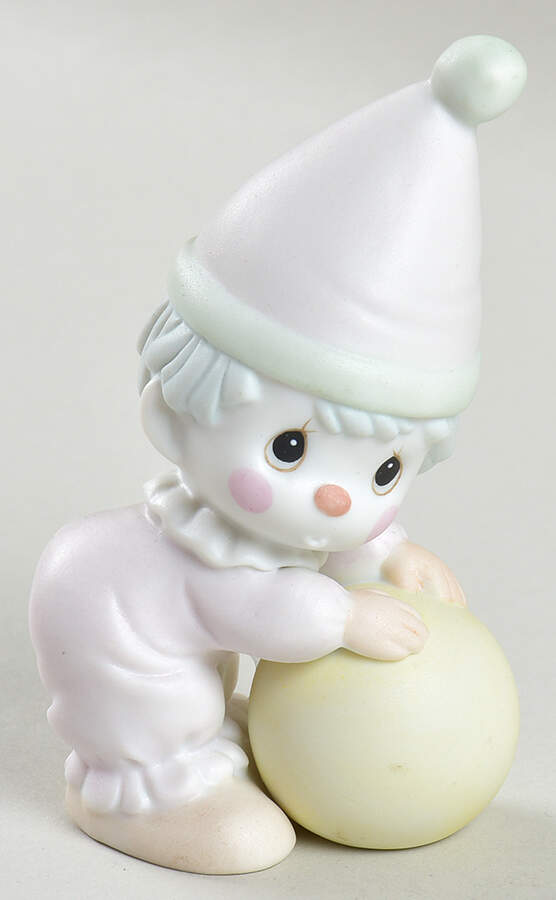 Clown-Boy Handling Ball Cedar Tree-Clown Boy With Ball - Cedar Tree Trademark With Box by Precious Moments-1