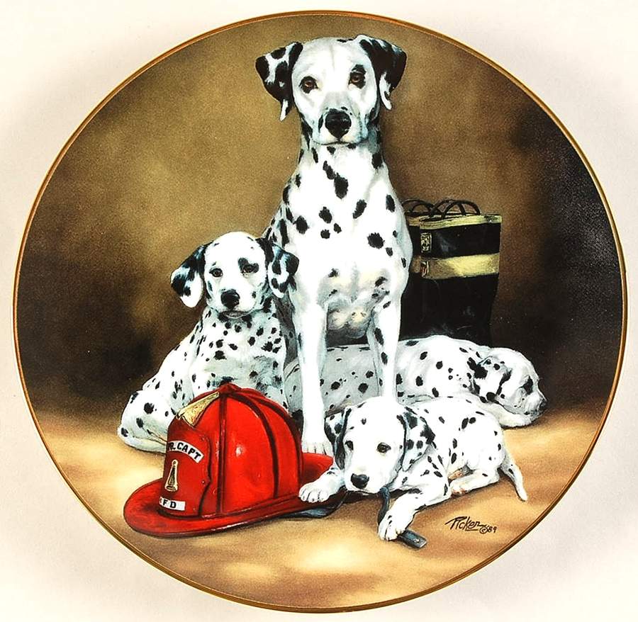 Darling Dalmatians The Fire Brigade - No Box by Princeton Gallery-1