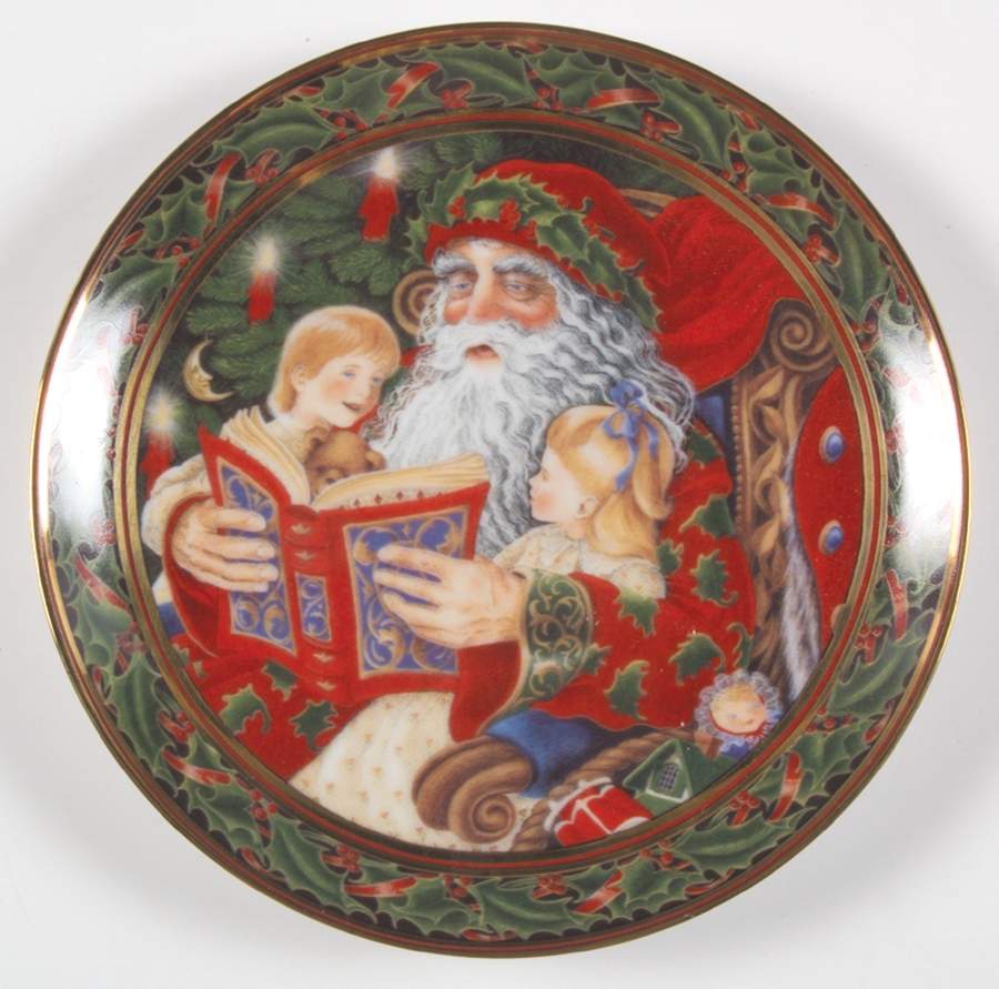 Princess House Christmas Plate Santa's Story - No Box by Princess House-1