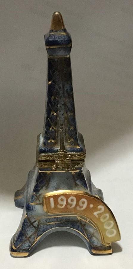 PEINT MAIN LIMOGES BOX Eiffel Tower - Nb697, No Box by Peint Main-1