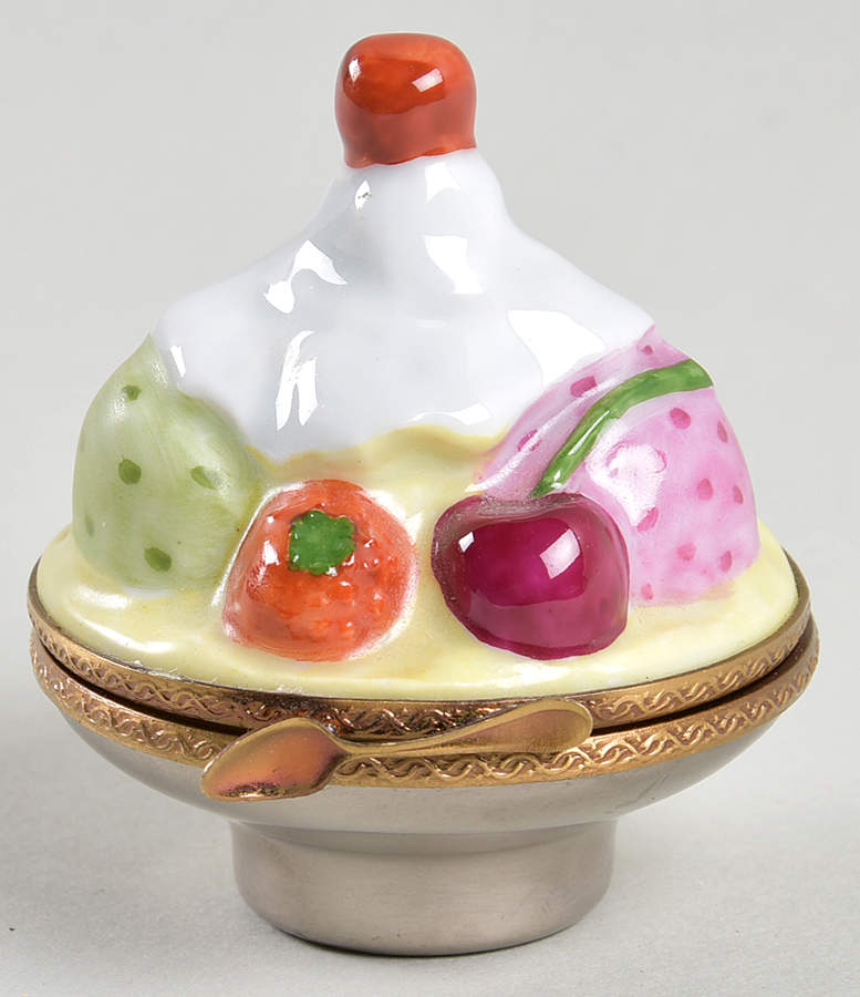 PEINT MAIN LIMOGES BOX Fruit Sundae - No Box by Peint Main-1