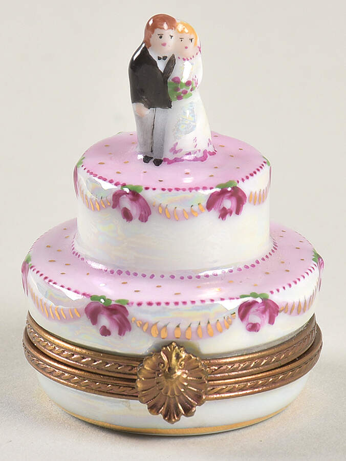 PEINT MAIN LIMOGES BOX Wedding Cake - Nb728, No Box by Peint Main-1