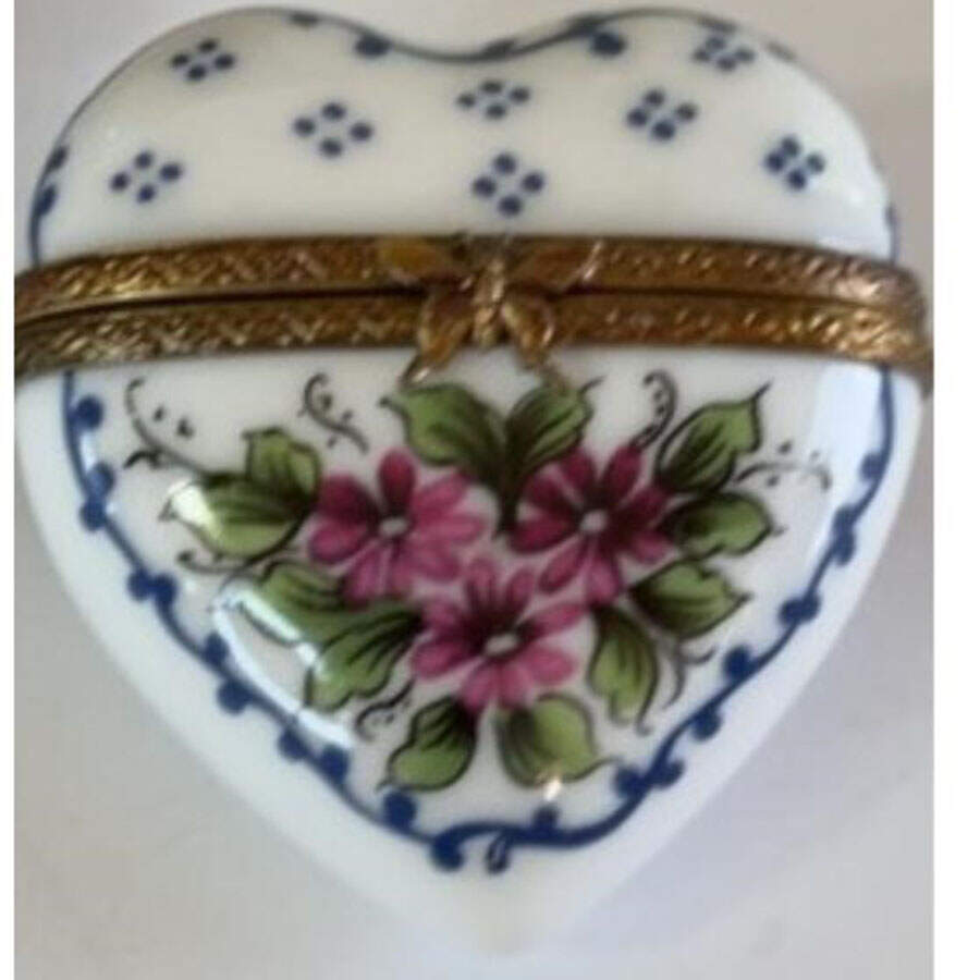 PEINT MAIN LIMOGES BOX Heart Box - Nb746, No Box by Peint Main-1