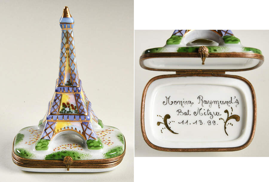 PEINT MAIN LIMOGES BOX Eiffel Tower - Nb765, No Box by Peint Main-1