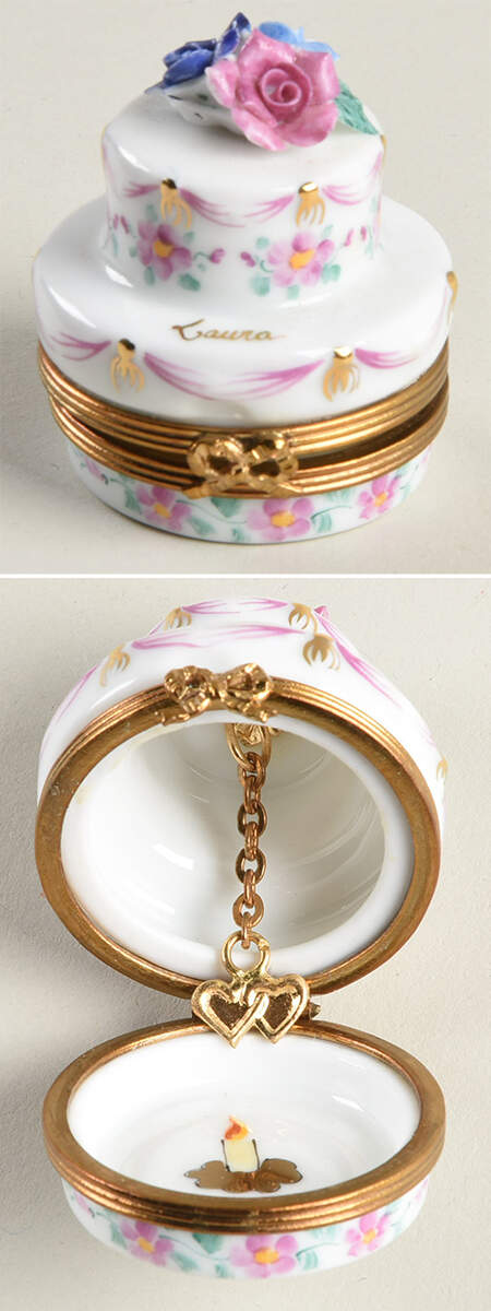 PEINT MAIN LIMOGES BOX Happy Birthday Laura - Nb777, No Box by Peint Main-1