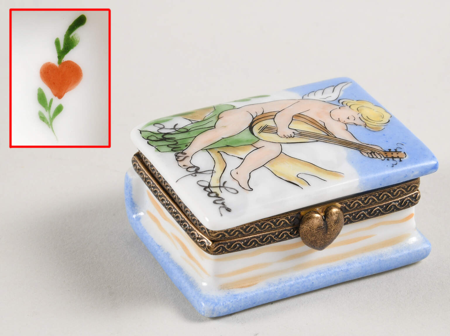 PEINT MAIN LIMOGES BOX Loves Of Dove - Nb854, No Box by Peint Main-1