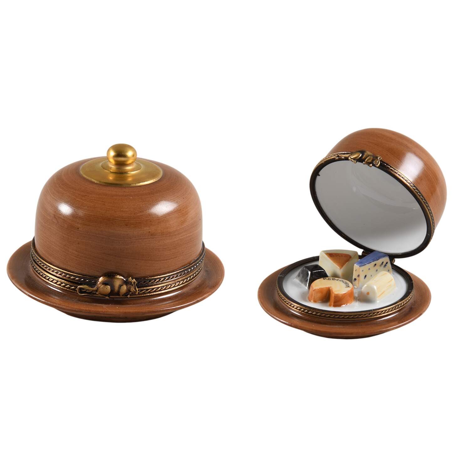 PEINT MAIN LIMOGES BOX Cheese Box - No Box by Peint Main-1