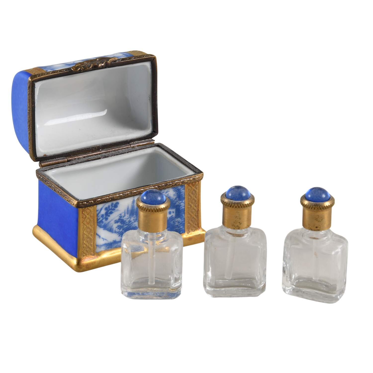 PEINT MAIN LIMOGES BOX Perfume Chest - No Box Nb876 by Peint Main-1
