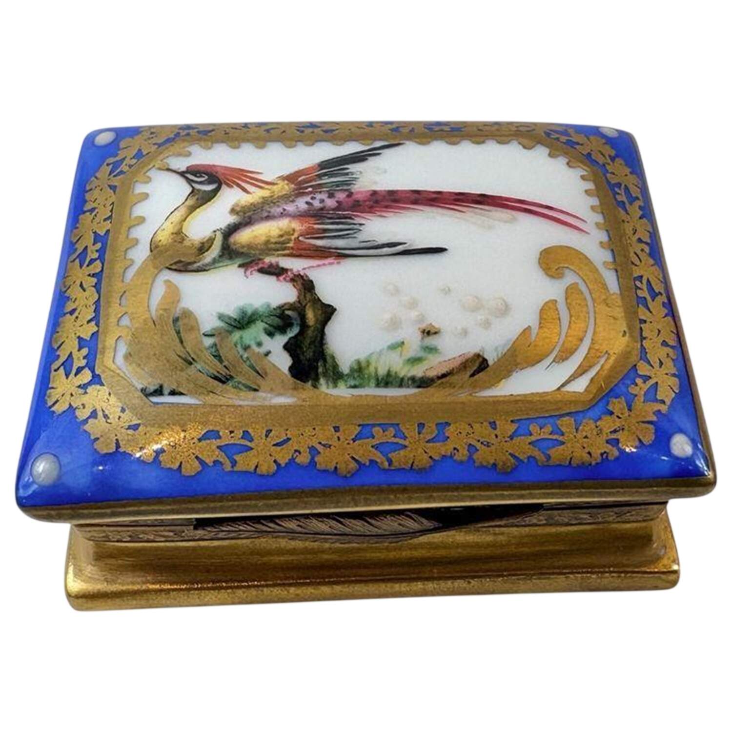 PEINT MAIN LIMOGES BOX Exotic Bird - No Box Nb897 by Peint Main-1