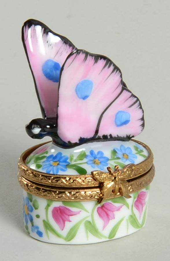 PEINT MAIN LIMOGES BOX Butterfly - No Box by Peint Main-1