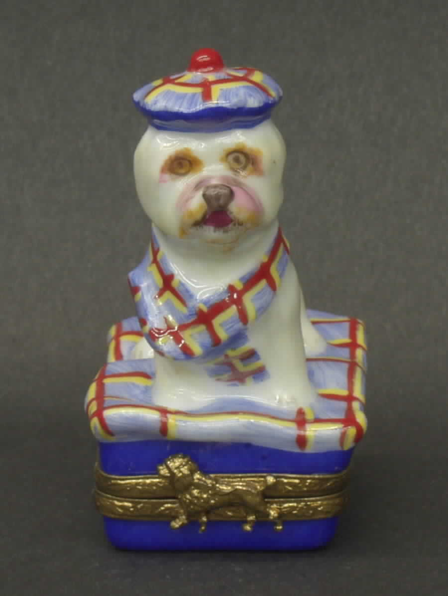 PEINT MAIN LIMOGES BOX Scottie Dog - No Box by Peint Main-1