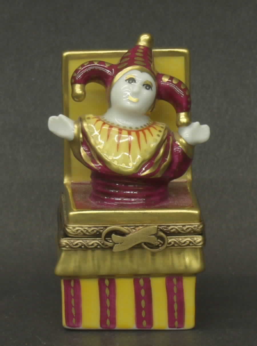 PEINT MAIN LIMOGES BOX Jester Out Of The Box - Boxed by Peint Main-1