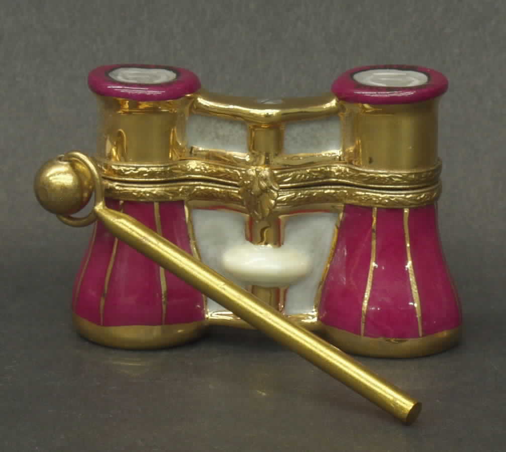 PEINT MAIN LIMOGES BOX Opera Glasses - Boxed by Peint Main-1