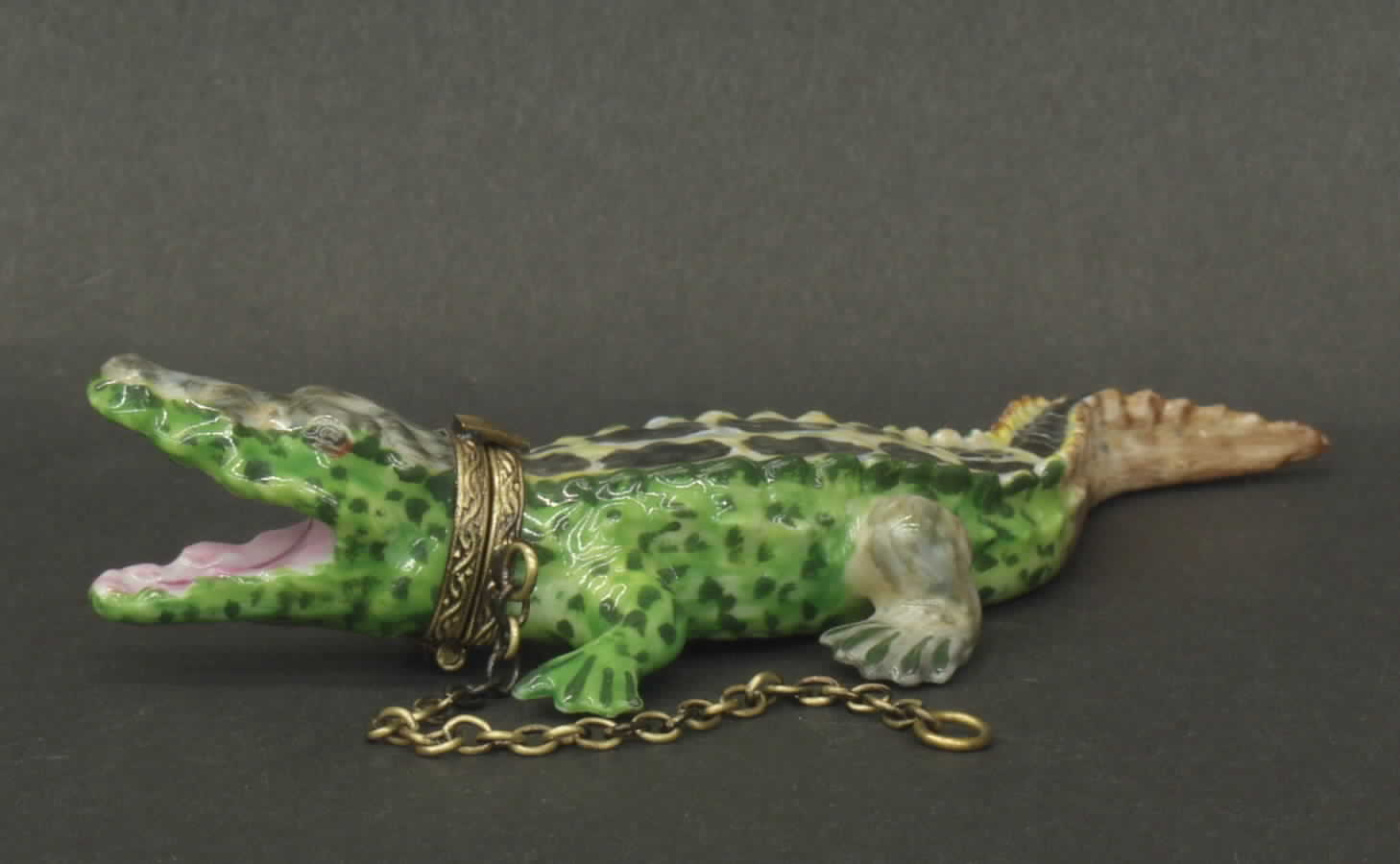 PEINT MAIN LIMOGES BOX Crocodile - No Box by Peint Main-1