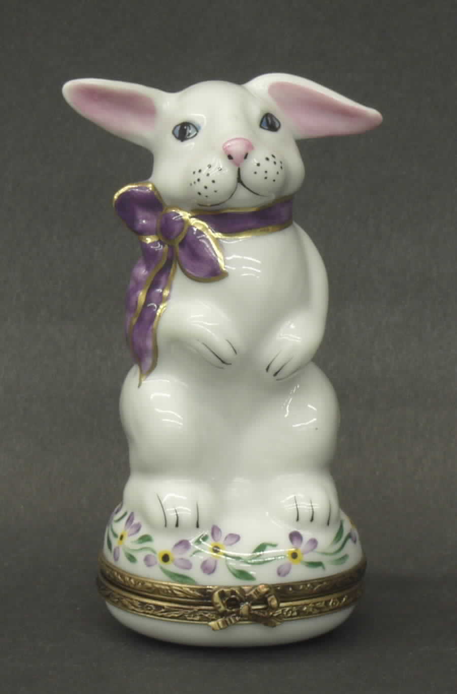 PEINT MAIN LIMOGES BOX Bunny With Scarf - No Box by Peint Main-1
