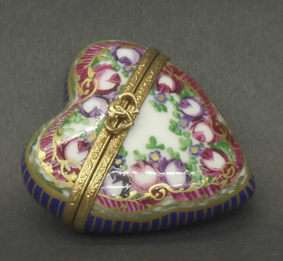 PEINT MAIN LIMOGES BOX Heart Medium - No Box by Peint Main-1