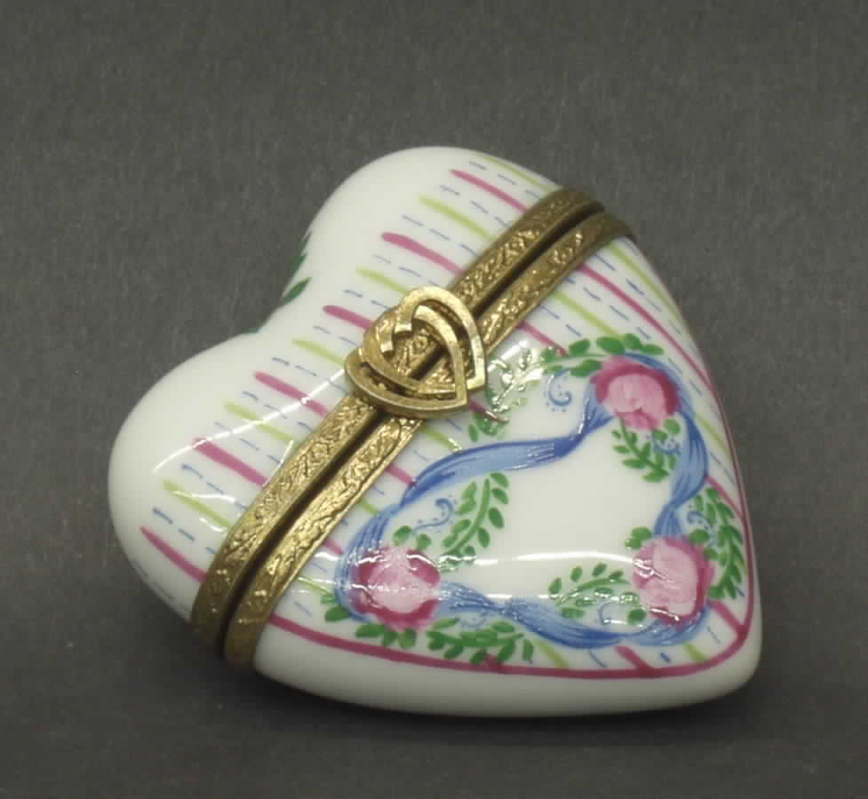 PEINT MAIN LIMOGES BOX Heart-Medium - Boxed by Peint Main-1