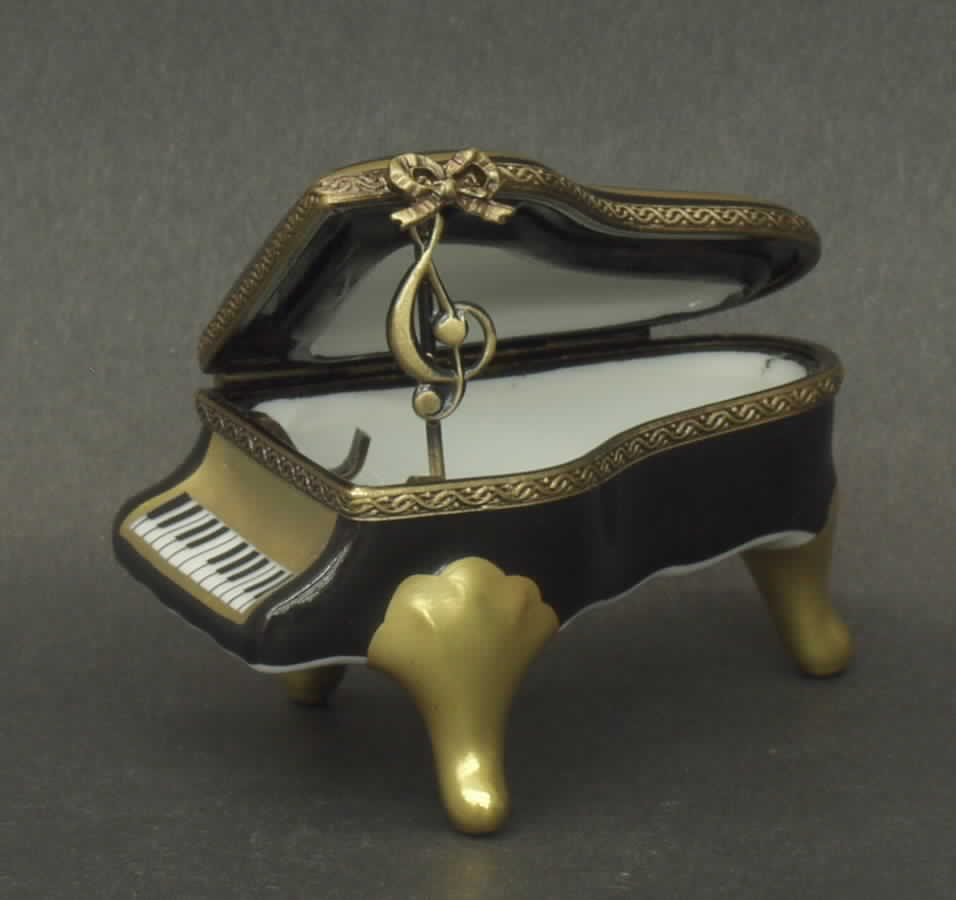 PEINT MAIN LIMOGES BOX Piano - No Box by Peint Main-1