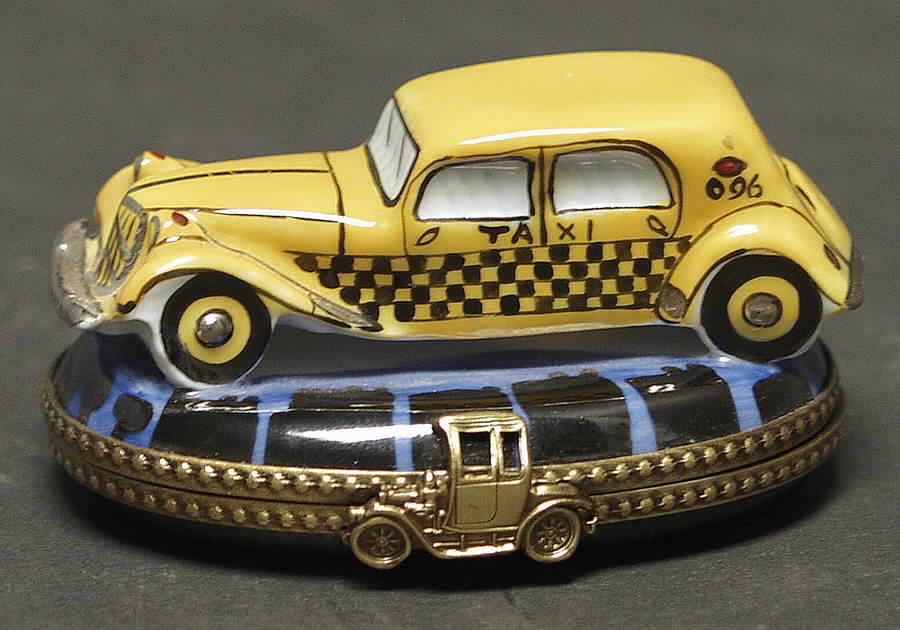 PEINT MAIN LIMOGES BOX Taxi - No Box by Peint Main-1