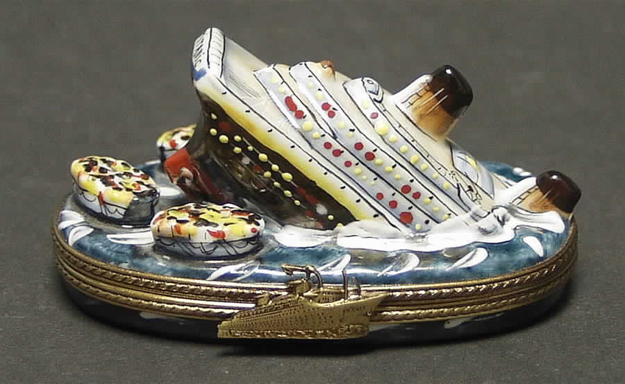 PEINT MAIN LIMOGES BOX Titanic - No Box by Peint Main-1