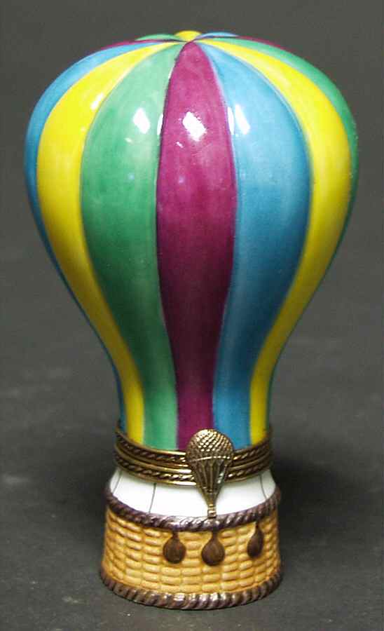 PEINT MAIN LIMOGES BOX Hot Air Balloon - Nb330, No Box by Peint Main-1