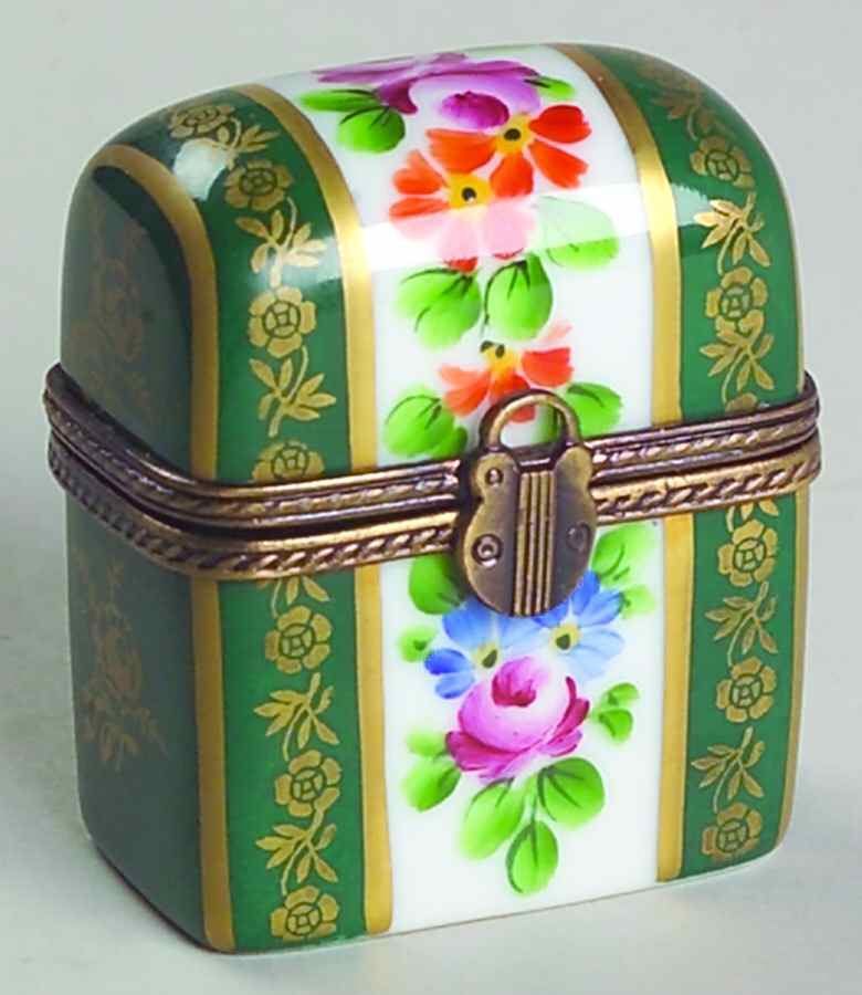 PEINT MAIN LIMOGES BOX Flower Trunk - Boxed by Peint Main-1