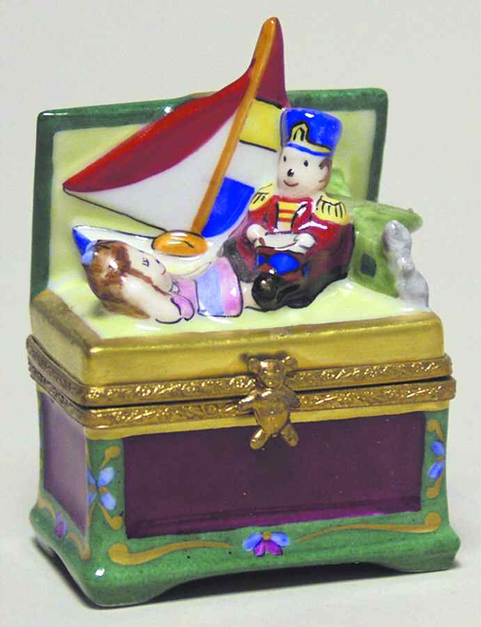 PEINT MAIN LIMOGES BOX Toy Chest - Boxed by Peint Main-1