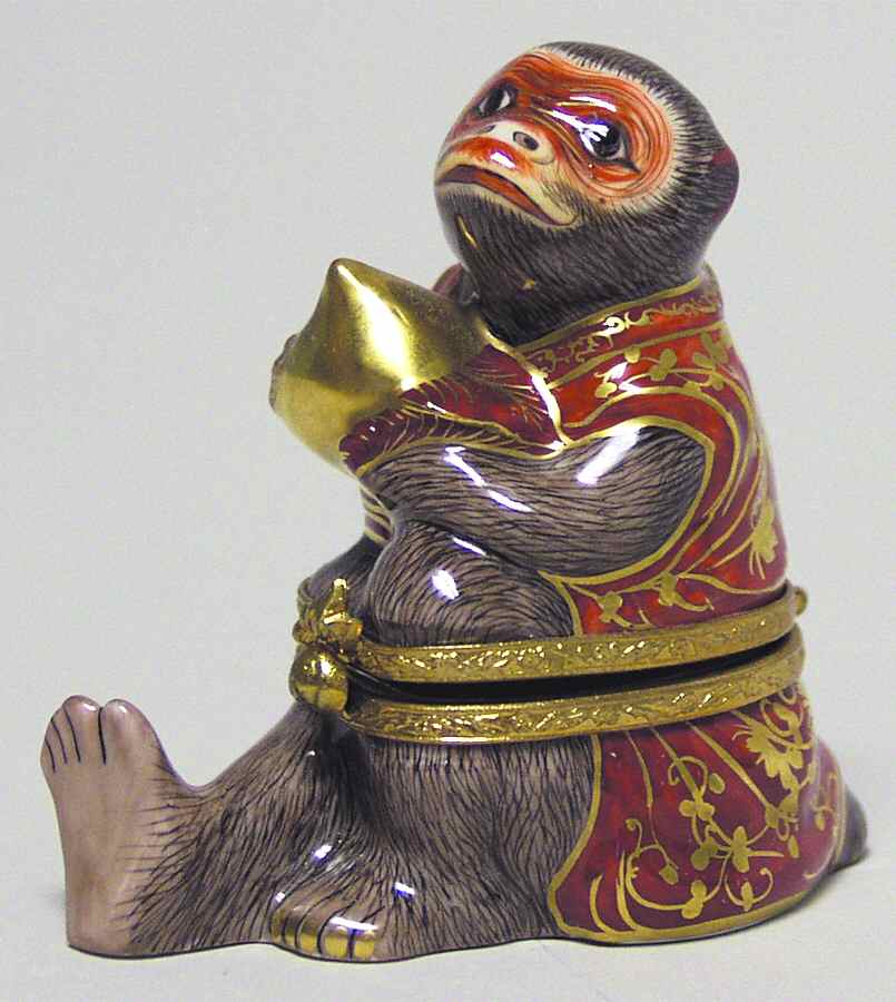 PEINT MAIN LIMOGES BOX Imperial Monkey - No Box by Peint Main-1