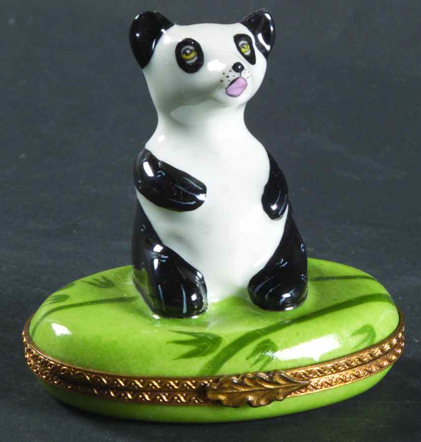 PEINT MAIN LIMOGES BOX Panda - No Box by Peint Main-1