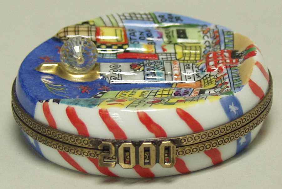 PEINT MAIN LIMOGES BOX Happy New Year 2000 - No Box by Peint Main-1