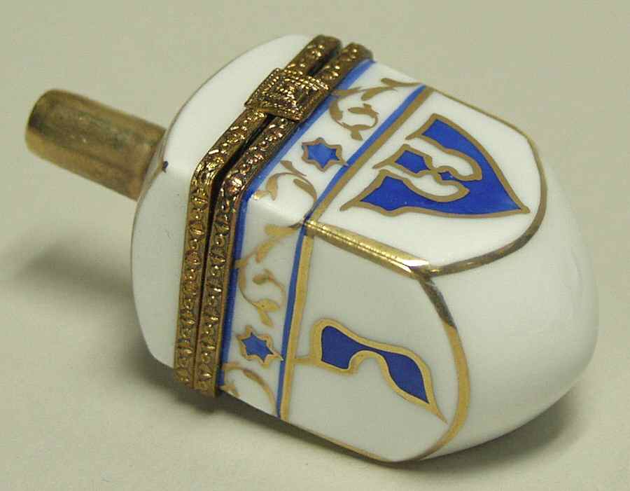 PEINT MAIN LIMOGES BOX Dreidel - No Box by Peint Main-1