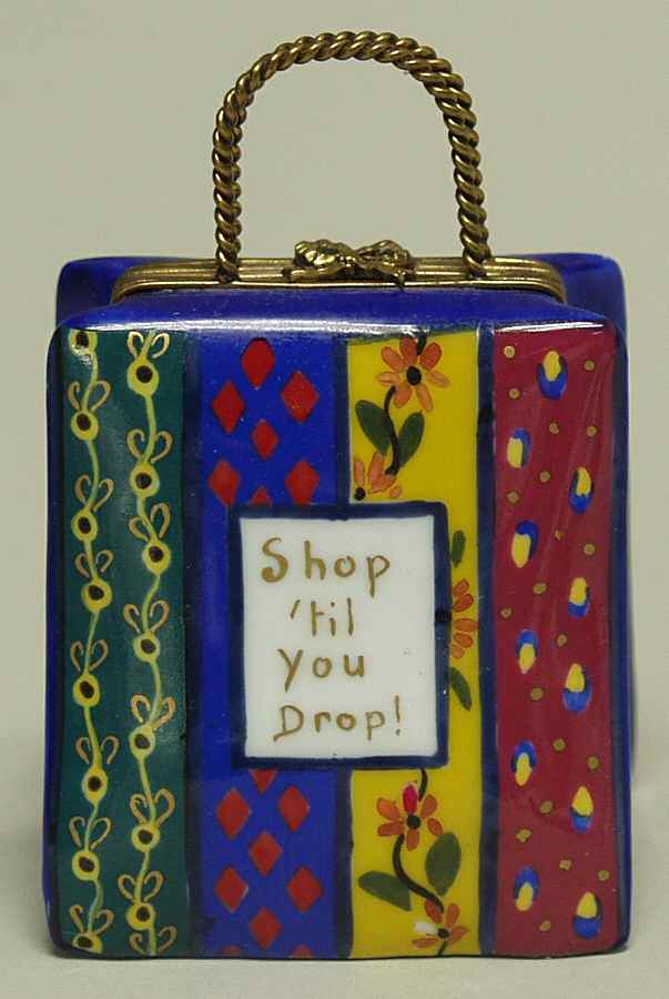 PEINT MAIN LIMOGES BOX Shop Til You Drop - No Box by Peint Main-1