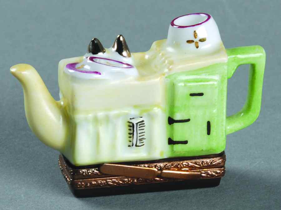 PEINT MAIN LIMOGES BOX Stove Teapot - No Box by Peint Main-1