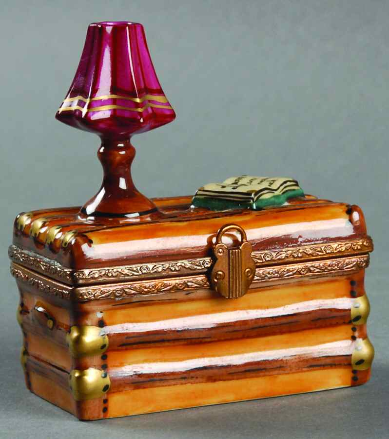PEINT MAIN LIMOGES BOX Chest With Lamp - No Box by Peint Main-1