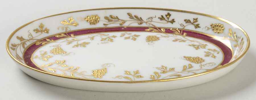 PEINT MAIN LIMOGES BOX Burgandy Pin Tray - Boxed by Peint Main-1
