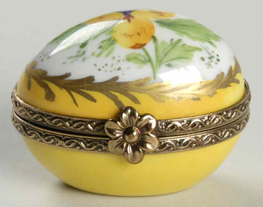PEINT MAIN LIMOGES BOX Mini Egg Violet - Boxed by Peint Main-1
