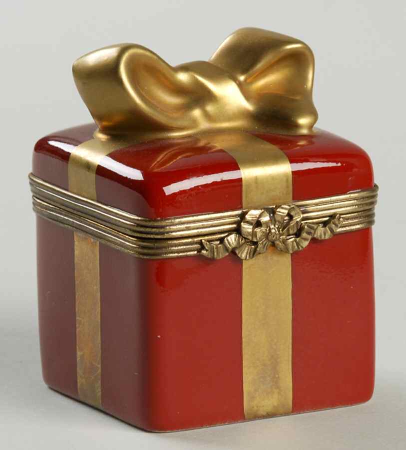 PEINT MAIN LIMOGES BOX Gift Box - Red - Boxed by Peint Main-1
