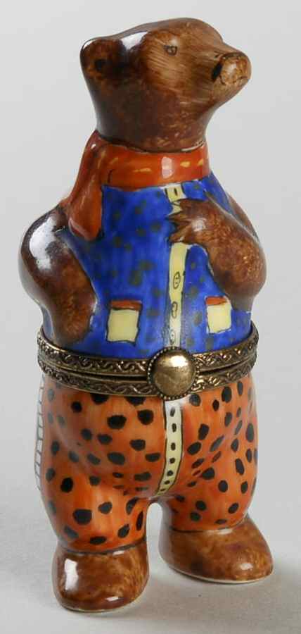 PEINT MAIN LIMOGES BOX Dancing Bear - No Box by Peint Main-1