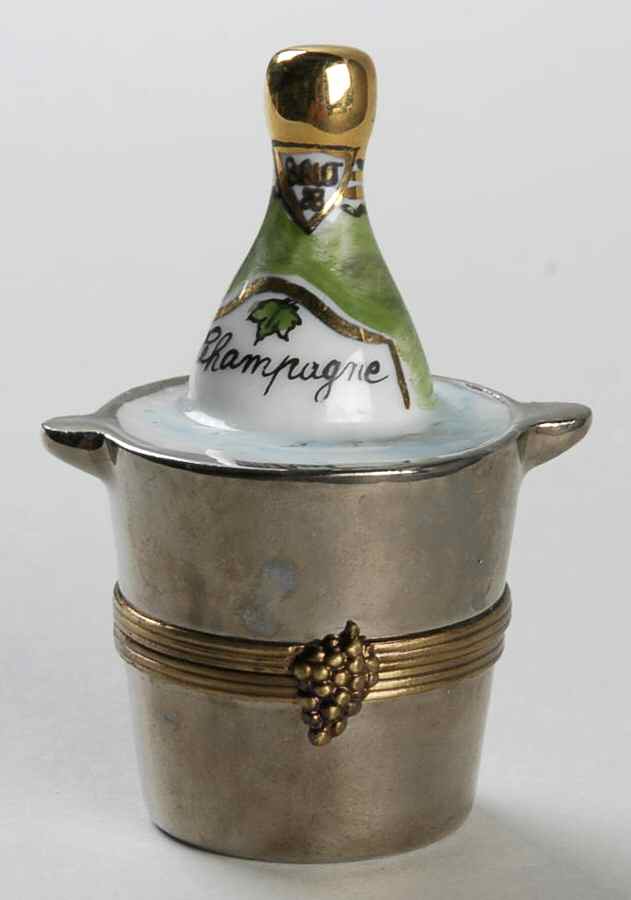 PEINT MAIN LIMOGES BOX Champagne Bucket - No Box by Peint Main-1
