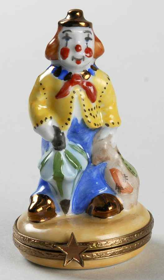 PEINT MAIN LIMOGES BOX Circus Clown - No Box 443 by Peint Main-1